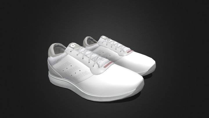 Golf Shoes VR/AR ready Low Poly 3D Model