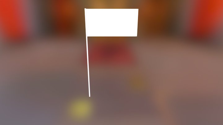 Soviet flag 3D Model