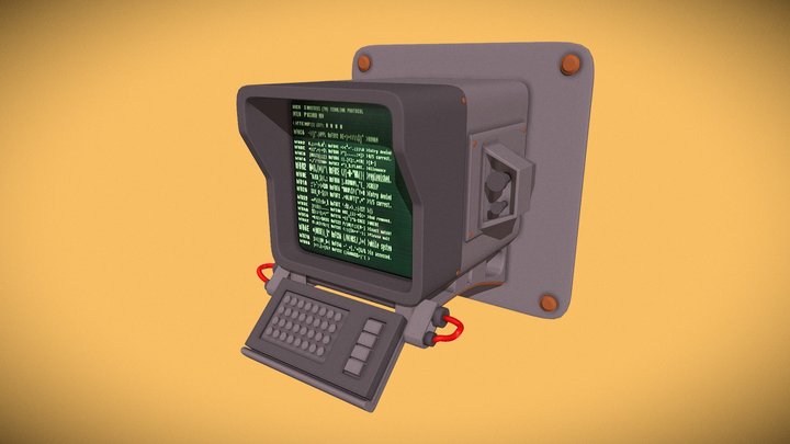 Fallout Terminal 3D Model