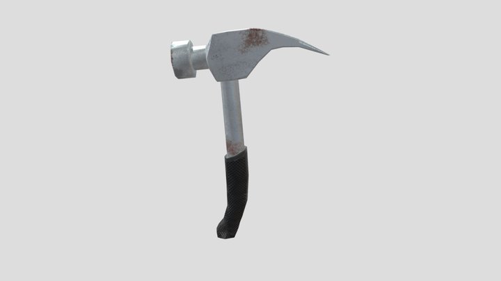 Rusty Work Hammer 3D Model