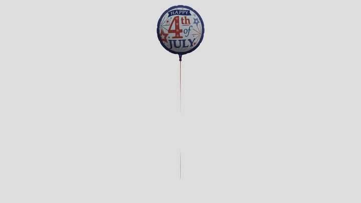 July the 4th balloon 3D Model