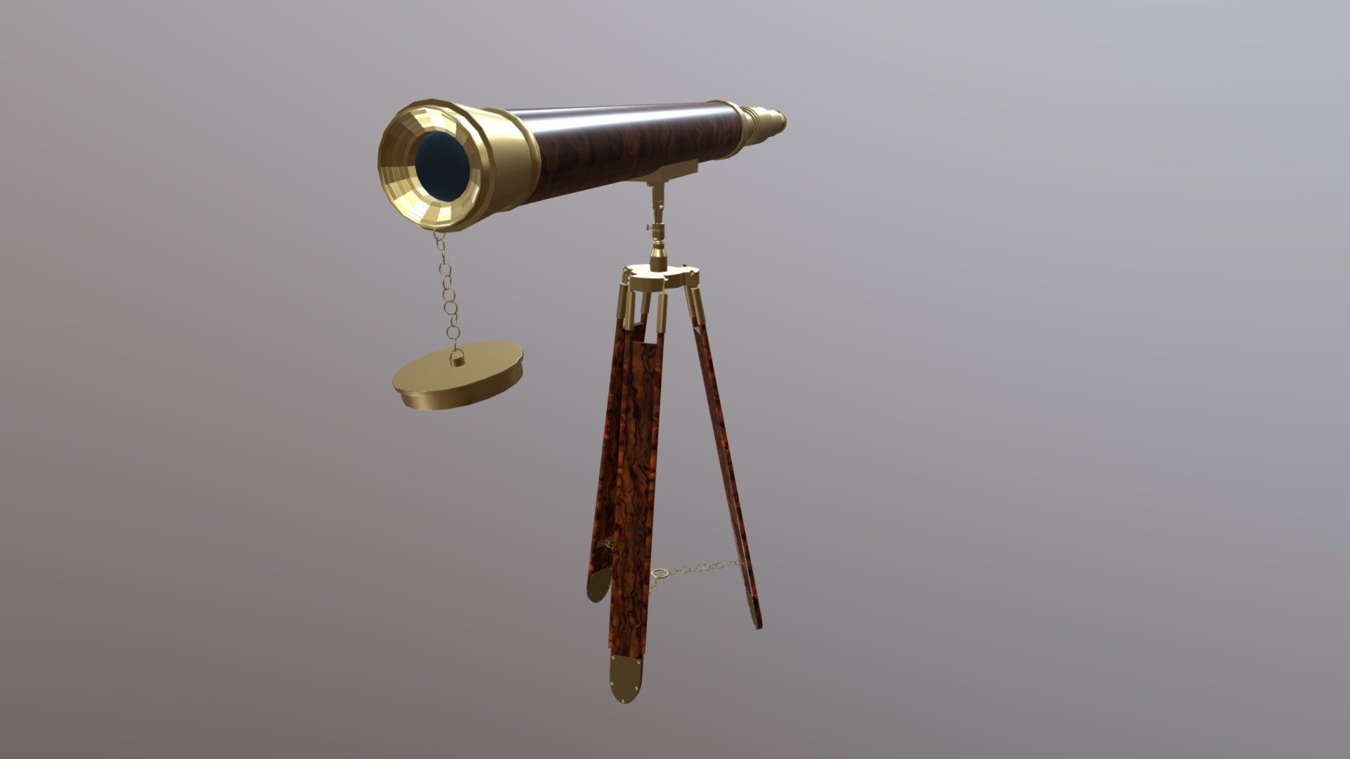 Renaissance Telescope 3D model by Becky Snell (BjTrammel) [2622fba