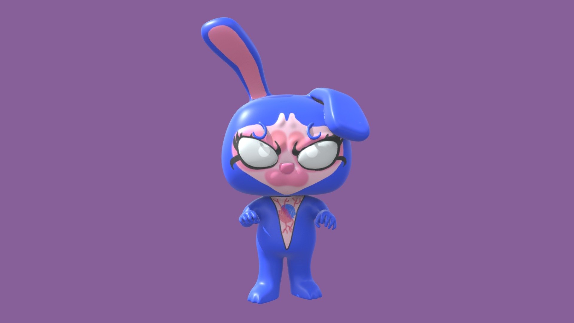 Paralysis Rabbit - Ariel Rec (Funko Style) - Buy Royalty Free 3D model ...