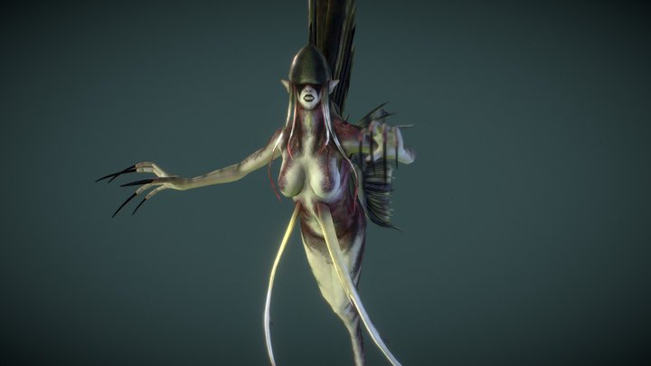 Angel Fish Mermaid #mermay2023 3D Model
