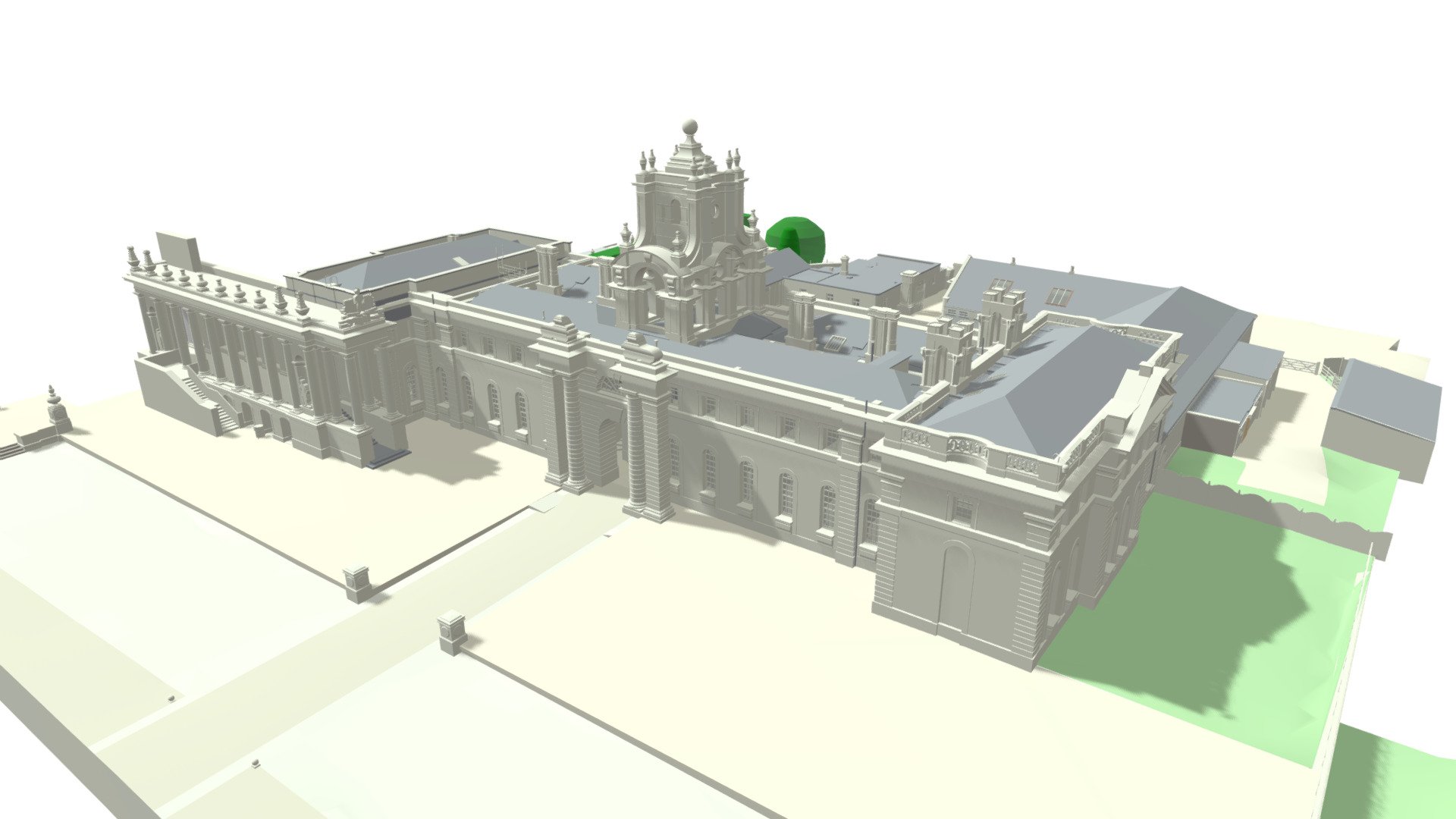 Blenheim Palace Stables Court - 3D Model (I,C) - 3D model by SIAD ...