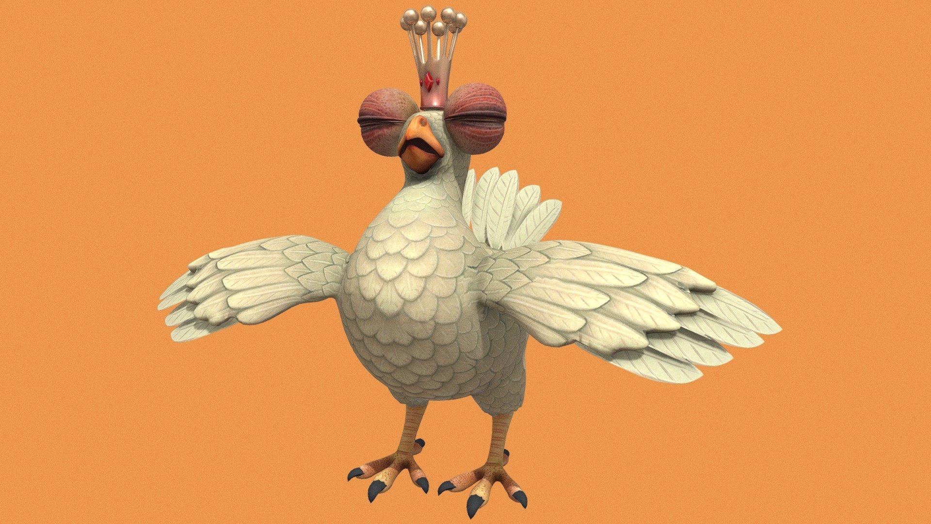 King Chicken - CTRNF - Download Free 3D model by Random Daily Models ...