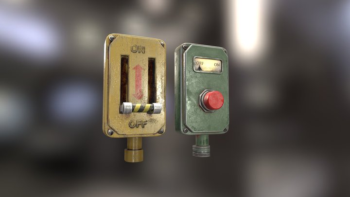 Industrial Switches 3D Model