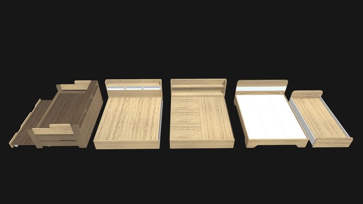Bed Models 3D Model