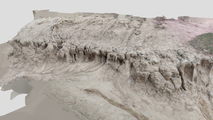 Eroded small terrain 3D Model