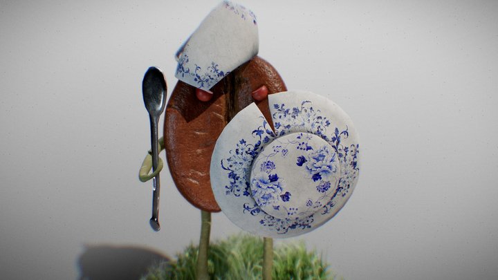 Coffee Warrior #SketchfabWeeklyChallenge 3D Model