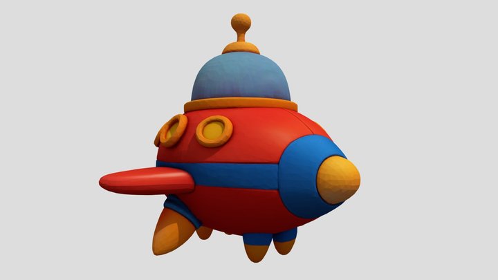 Starhopper Z3 spaceship toy – Modello 3D gratuito STL