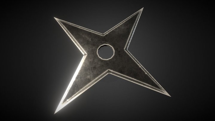 Shuriken star 3D Model