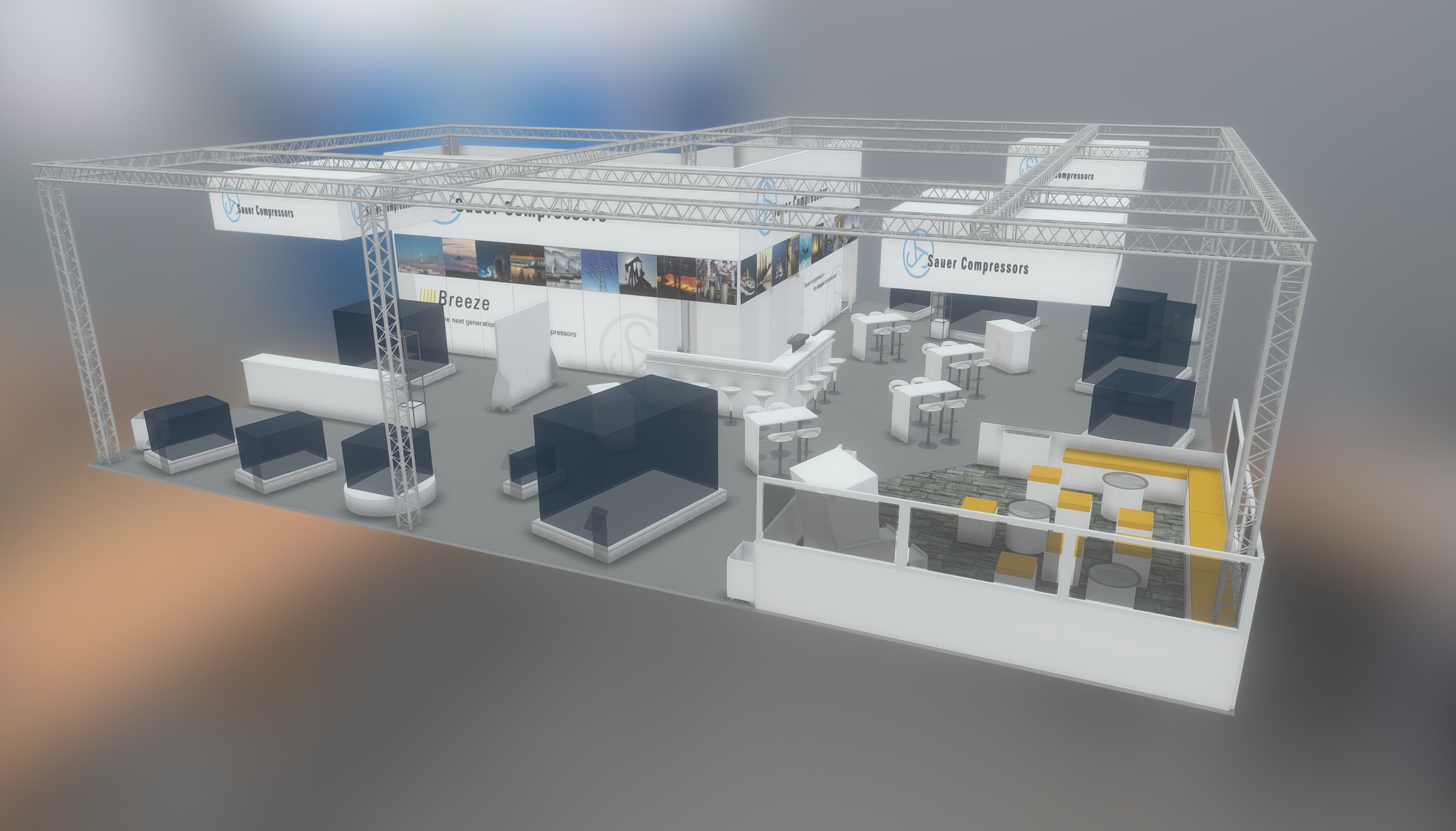 Sauer Compressors HMI ComVac 2017 - 3D model by Tibor Meyer ...