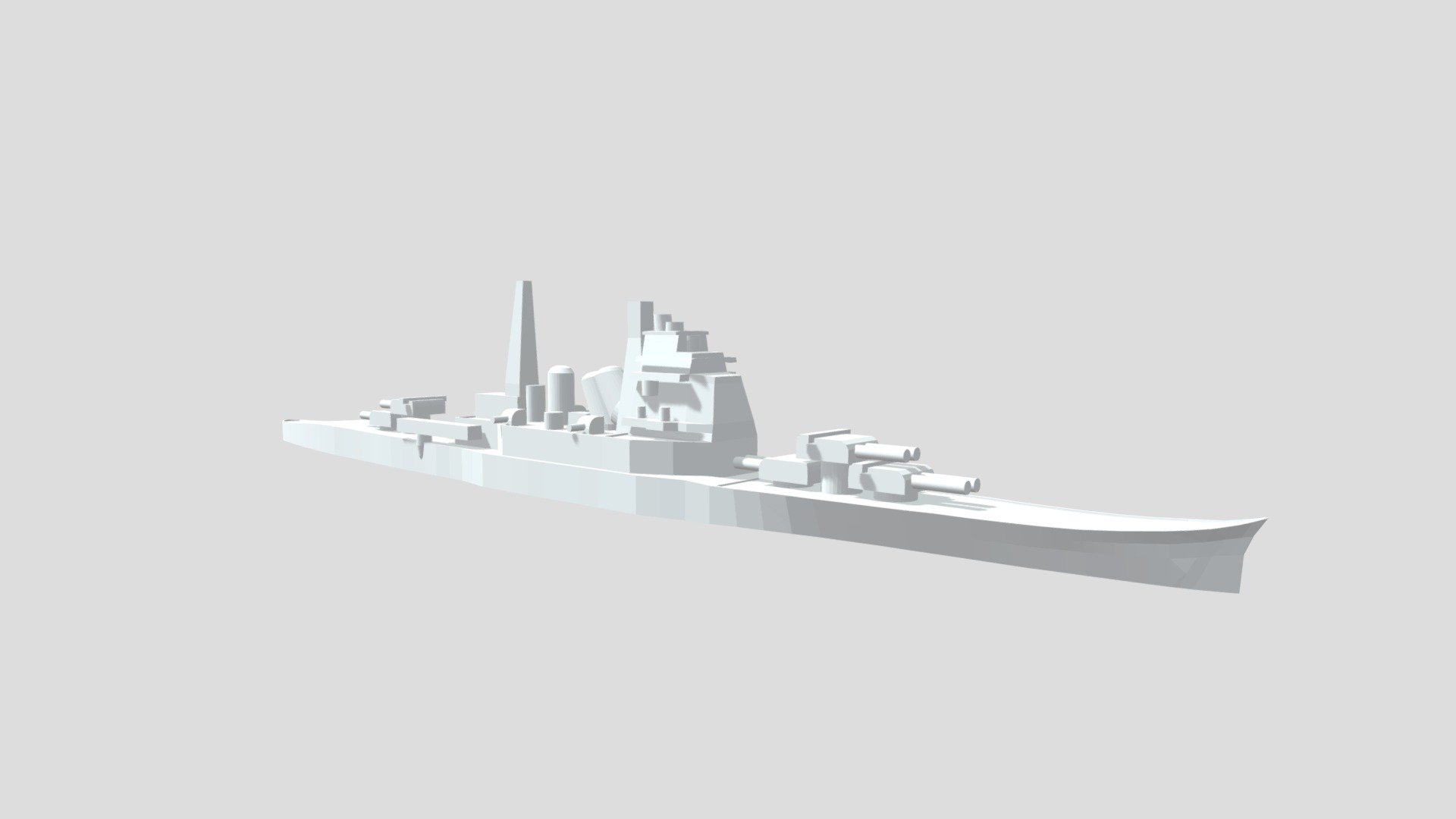 IJN Chokai/ Maya - Model for 1/4000 printing