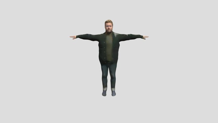Dad-bod Animation Producer 3D Model