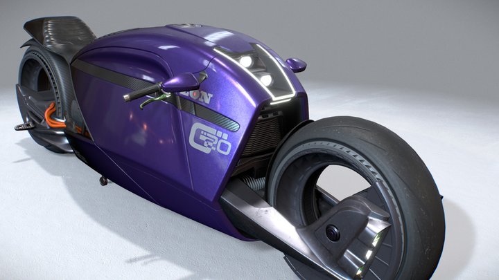 Scifi Motorcycle "G20 Prototype" 3D Model