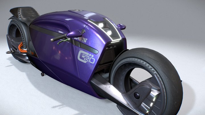 Scifi Motorcycle "G20 Prototype" 3D Model