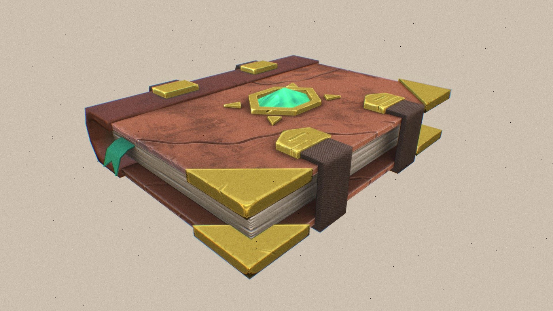 Low Poly Book With Stylized Texture - 3D model by Hafido Cahya ...