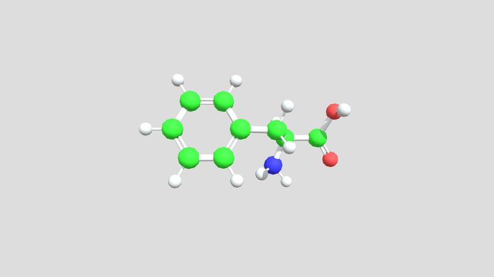 Phenylalanine 3D Model