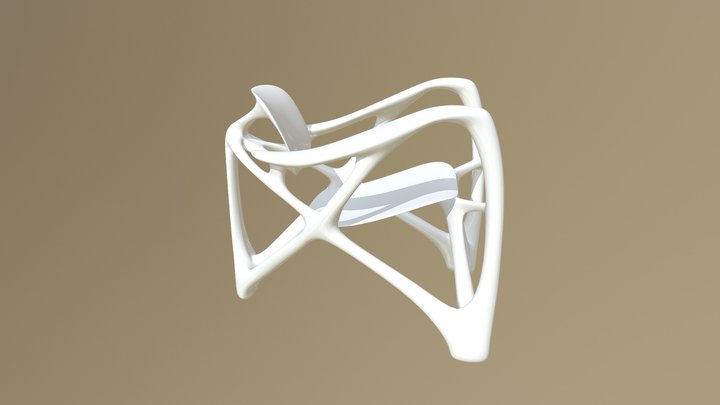 Bone armchair 3D Model