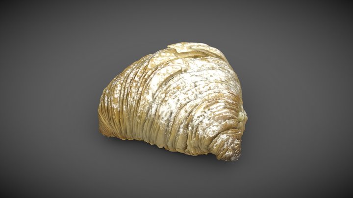 Sfogliatella pastry 3D Model