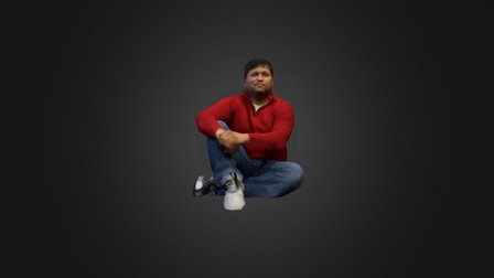 Atul Sitting Down 3D Model
