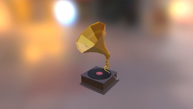 Grammophon 3D Model