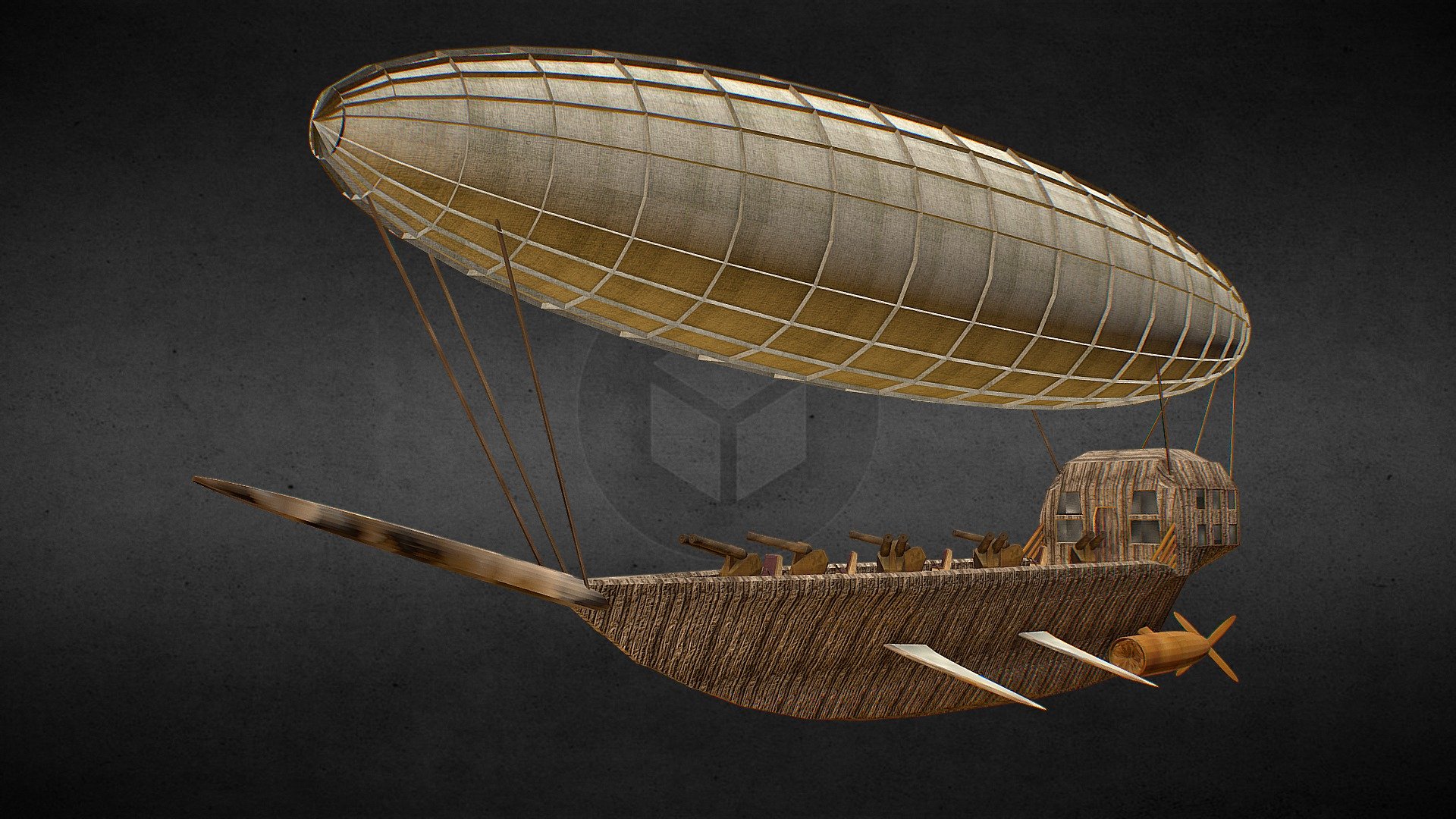 Steampunk Airship Download Free 3D model by maddog11239 [262e085