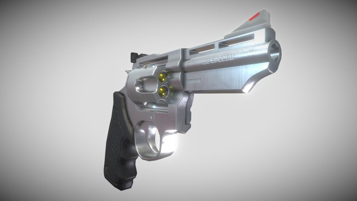 Revolver .38 3D Model