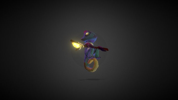 Wizard Lizard 3D Model