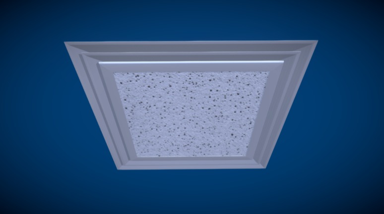 5000CTD - Ceiling Tile Diffuser - 3D model by Nailor [262f007] - Sketchfab