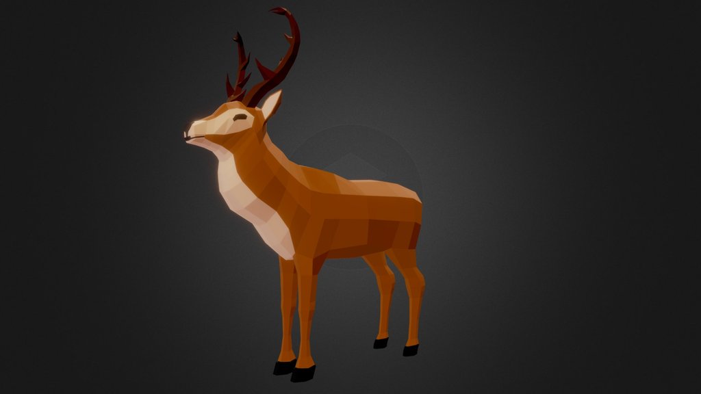 Free LowPoly Dear