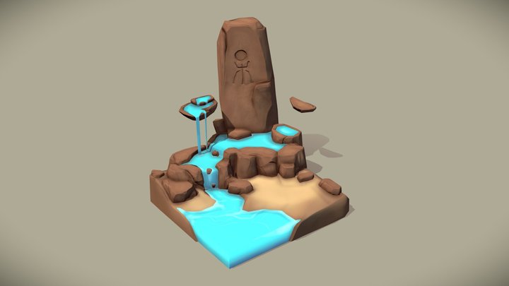 Little Thicket Diorama 3D Model
