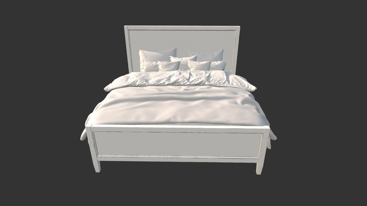 Bed Vintage 3D Model