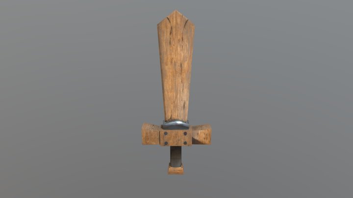 Wood Sword 3D Model