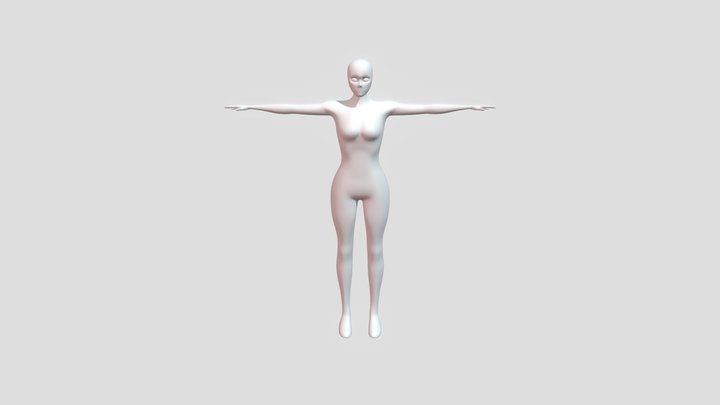 Estudo de Corpo Feminino 3D Model