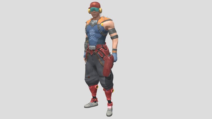 Pyroow - Overwatch Character Fan Art 3D Model