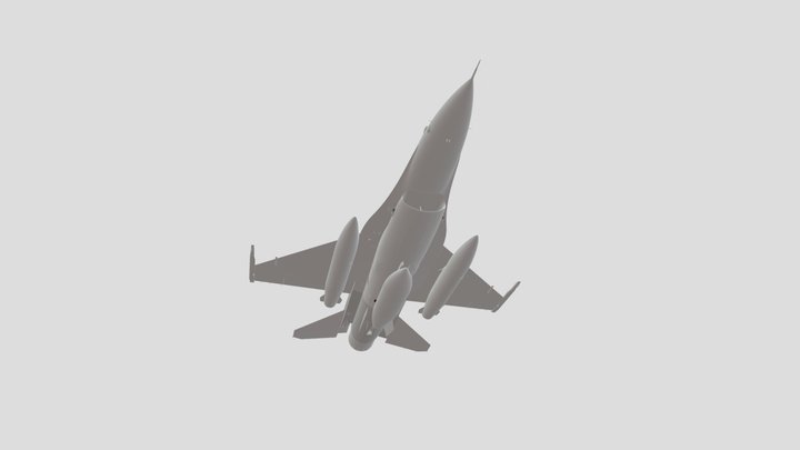 F-16C mesh 3. 3D Model