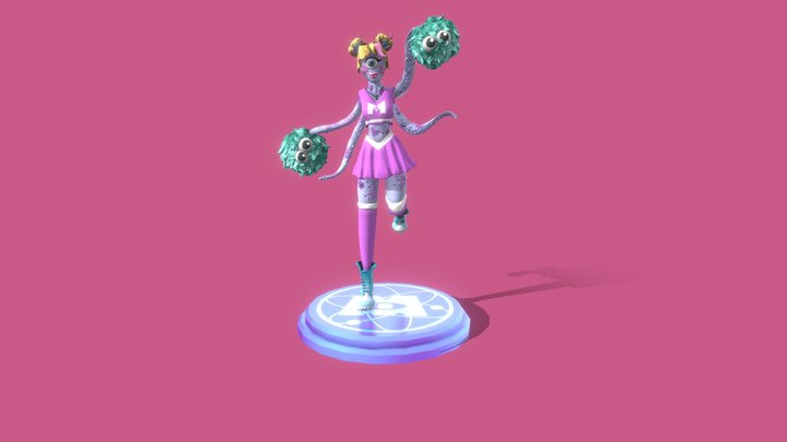 Monster Cheerleader 3D Model