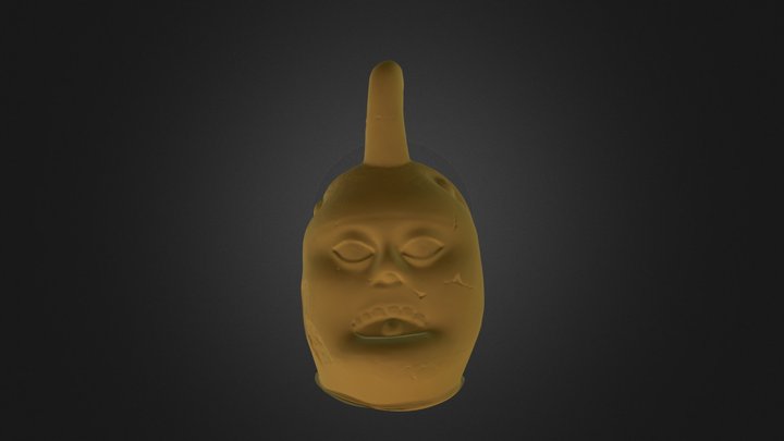 Moche Vessel in Low Light Conditions 3D Model