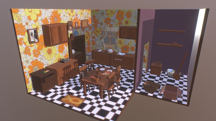 期中考- 60s Nostalgia 3D Model