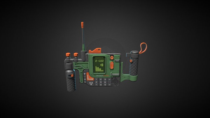 Dream Odyssey Geiger Counter 3D Model