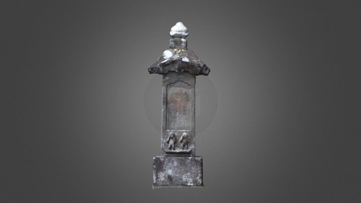 庚申塔（鶏足寺）2 3D Model