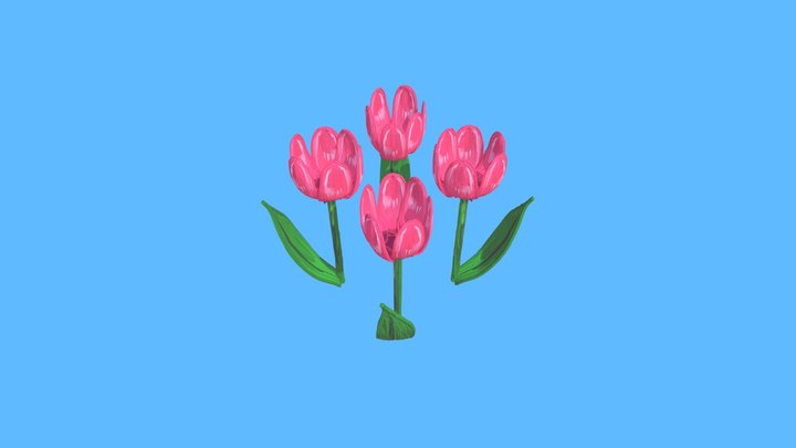 Tulips 3D Model