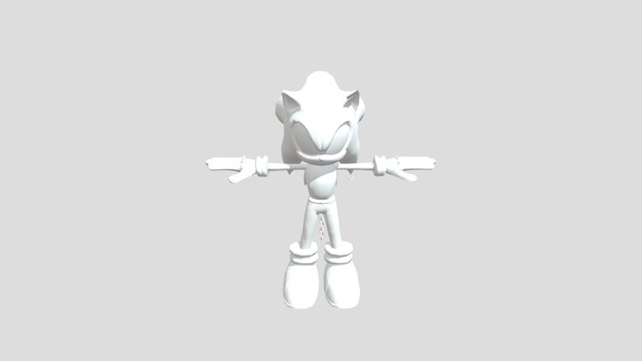 Coldsteel the hedgehog 3D Model