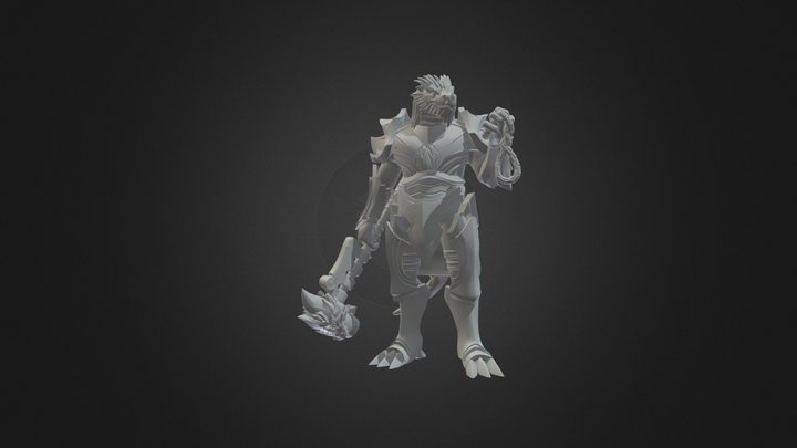 Dragonborn paladin 3D printable 3D Model