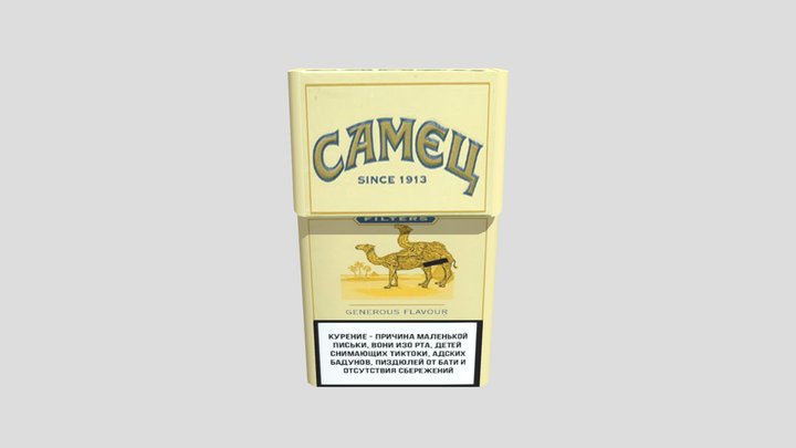 Cigarette pack Самец 3D Model