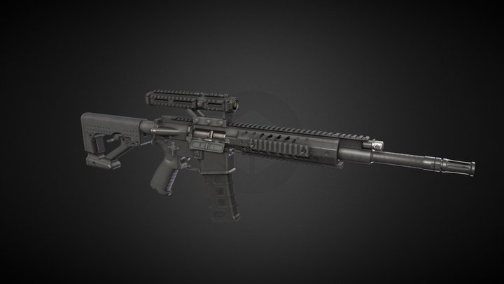 Steyr RS556 Rifle 3D Model