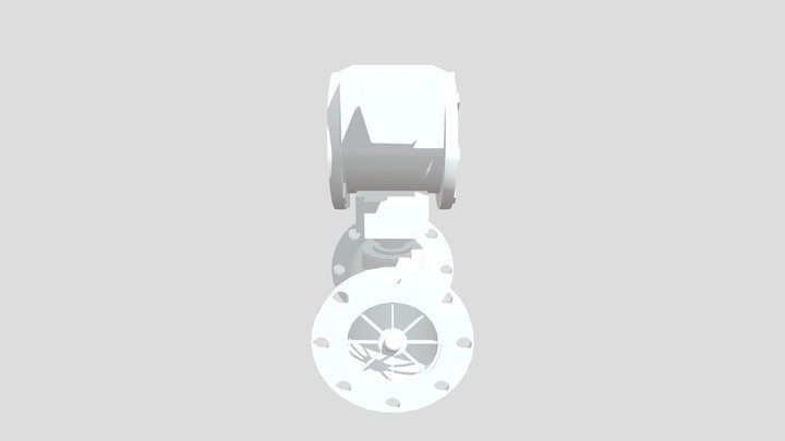 Turbine Flow Sensor 3D Model
