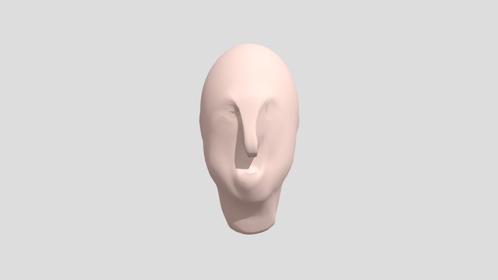 Cycladic figure - normal 3D Model